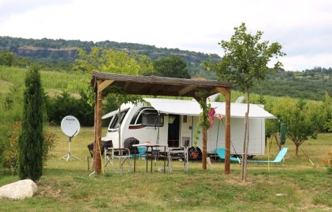 Large caravan with all the comforts of home