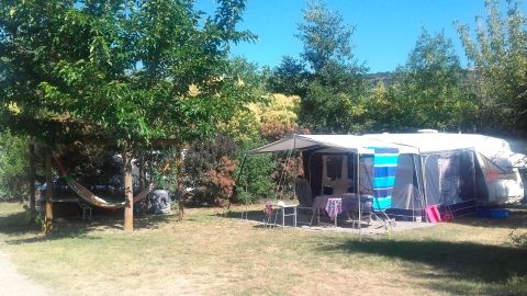 Large tent on a pitch with pergola