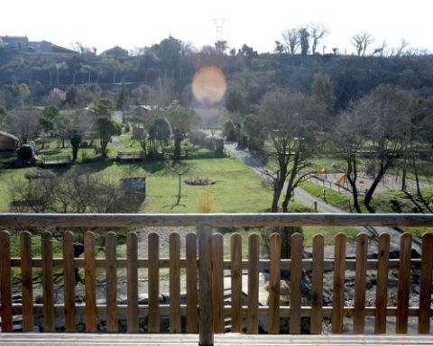 Oud deel - Uitzicht op een Lanai in de winter