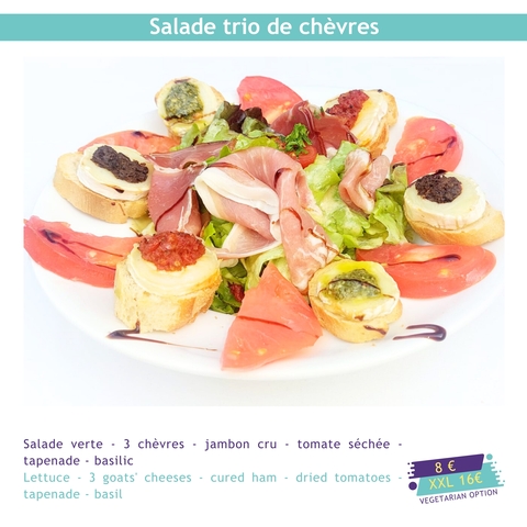 Salade trio de chèvres