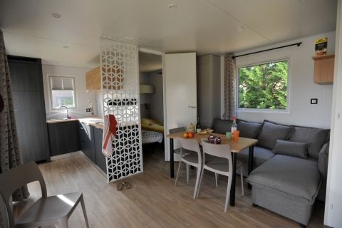 Mobil-home - Kitchen and living room
